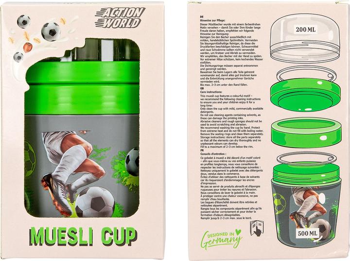 Produktbild Dino DEPESCHE ACTION World Müslibecher Fussball 500ml
