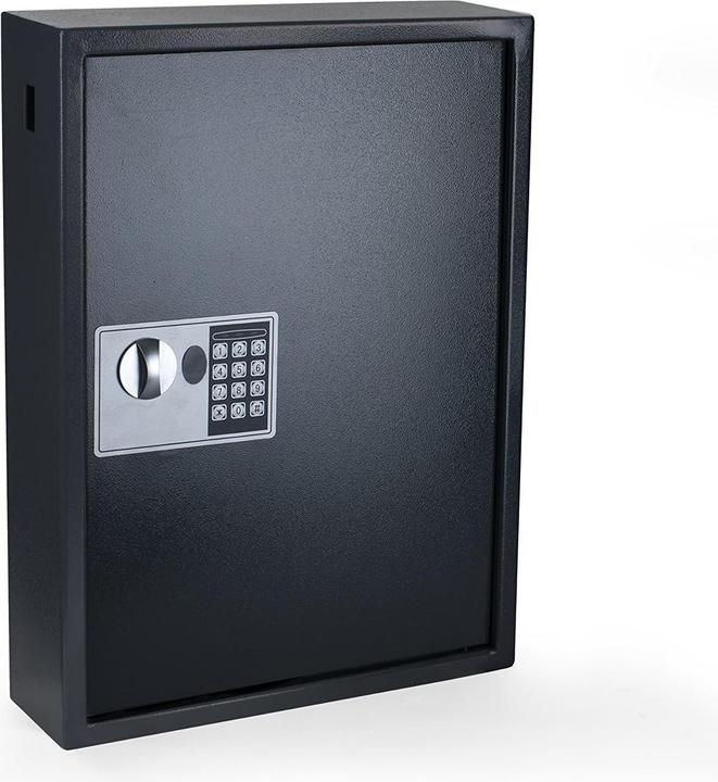 Produktbild pavo Schlüsseltresor grau mit 150 Haken Elektronikschloss