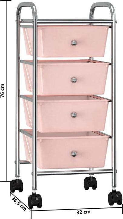 Produktbild vidaXL Aufbewahrungswagen