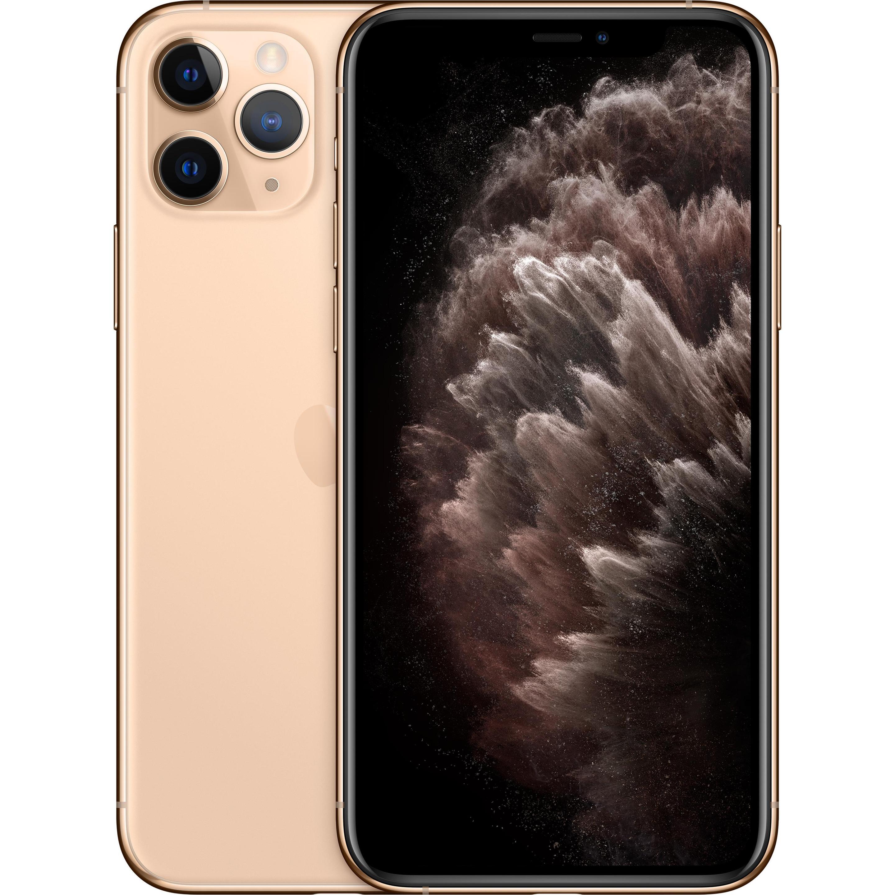 Apple iPhone 11 Pro (64 GB, Gold, 5.80", SIM + eSIM, 12 Mpx, 4G), Smartphone, Gold