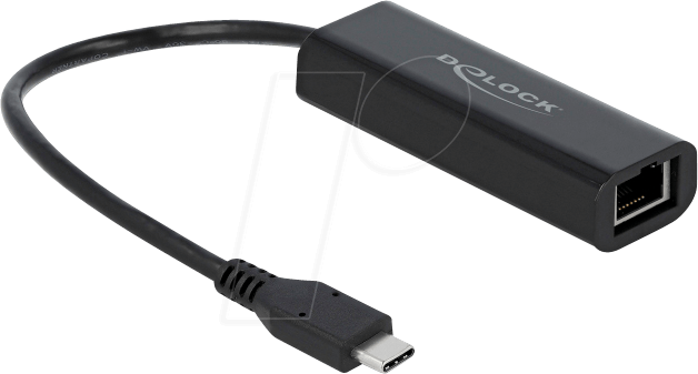 Image du produit Delock Adaptateur USB Type-C (USB-C, Thunderbolt 3, RJ45 2.5 Gigabit Ethernet (1x))