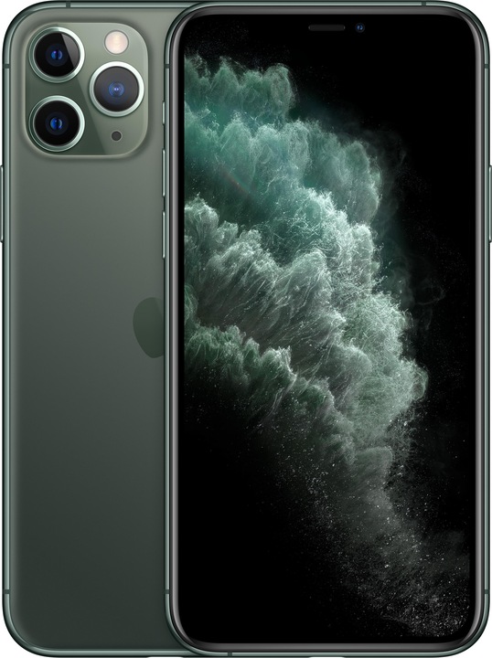 Apple iPhone 11 Pro (64 GB, Midnight Green, 5.80", SIM + eSIM, 12 Mpx, 4G)