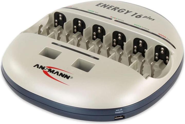 Actual product image Ansmann Energy 16 Plus (1 pcs., AA / LR6 / LR06 / Mignon / R6 / R14505, AAA / LR03 / Micro / R03 / AM4 / MN2400 / KR03, C, D, Chargers without battery)