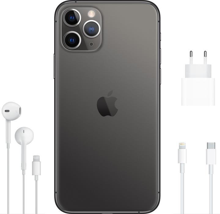 Produktbild Apple iPhone 11 Pro (256 GB, Space Gray, 5.80", SIM + eSIM, 12 Mpx, 4G)