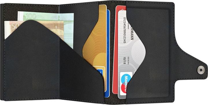 Actual product image Tru Virtu Wallet C&S Recyled PET Bio Corn Black/Black