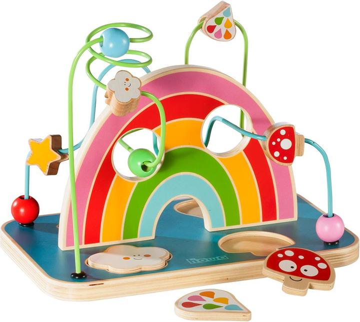 Howa Puzzle di legno con anello motore Il mio arcobaleno