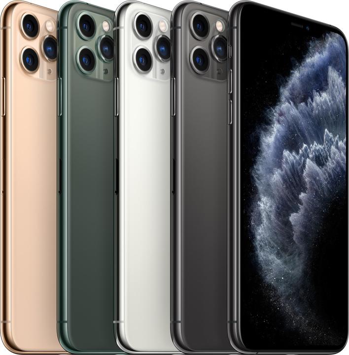 Produktbild Apple iPhone 11 Pro Max (512 GB, Midnight Green, 6.50", SIM + eSIM, 12 Mpx, 4G)