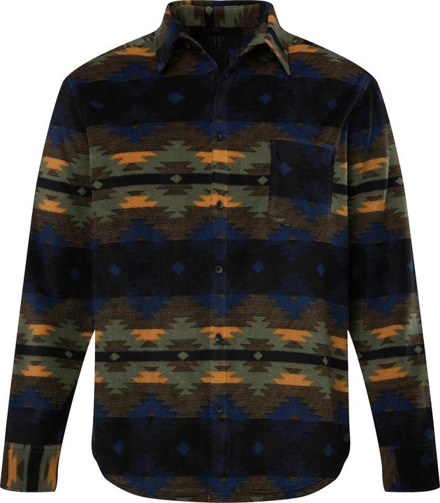Produktbild JP1880 JP 1880 Hemd, Fleece, Allovermuster, Kentkragen, Modern Fit (4XL)