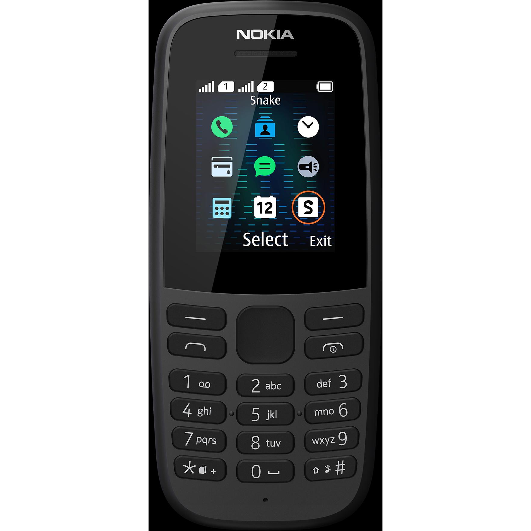 Nokia 105 (2019) 2G (1.77", 2G), Tastenhandy, Schwarz
