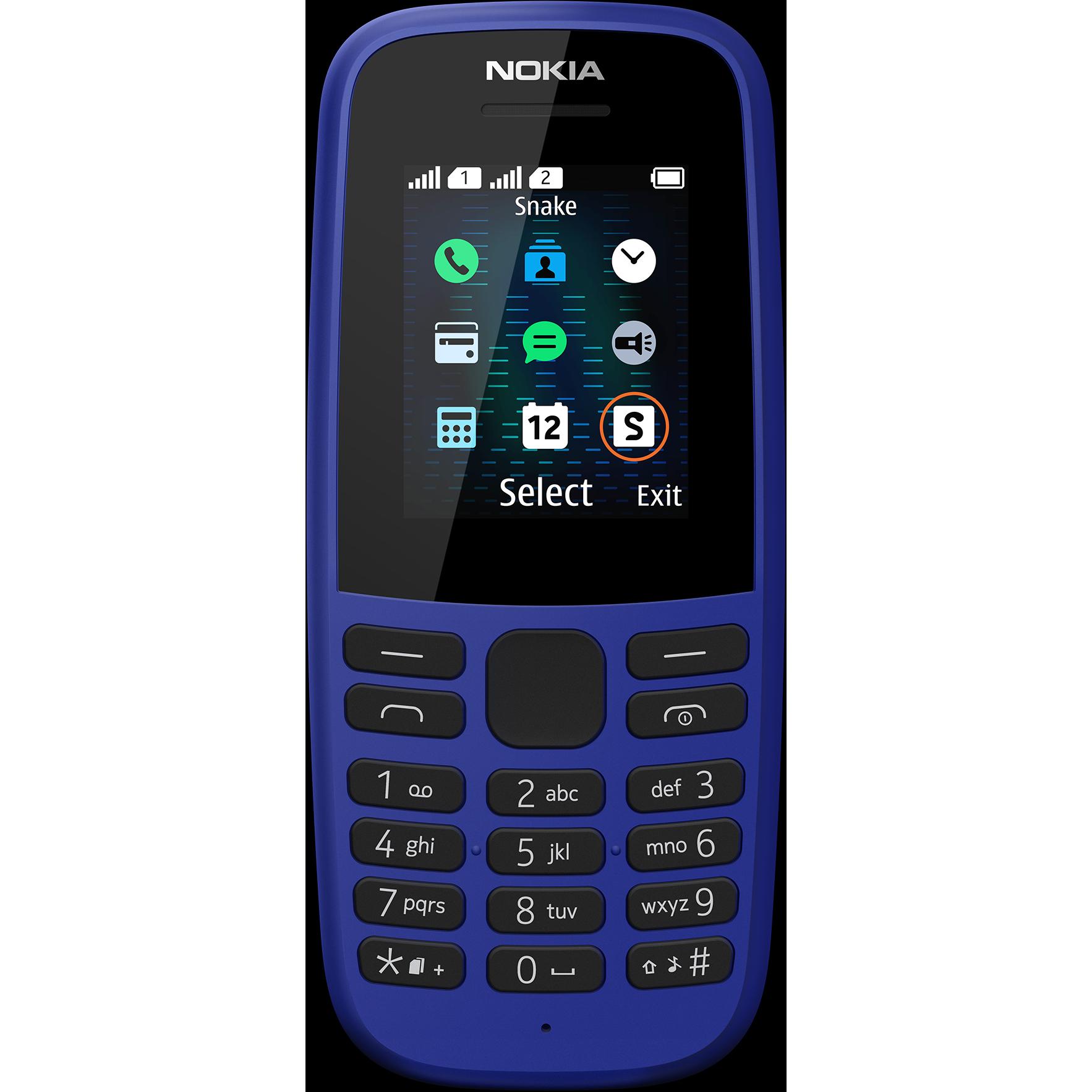 Nokia 105 (2019) 2G (1.77", 2G), Tastenhandy, Blau