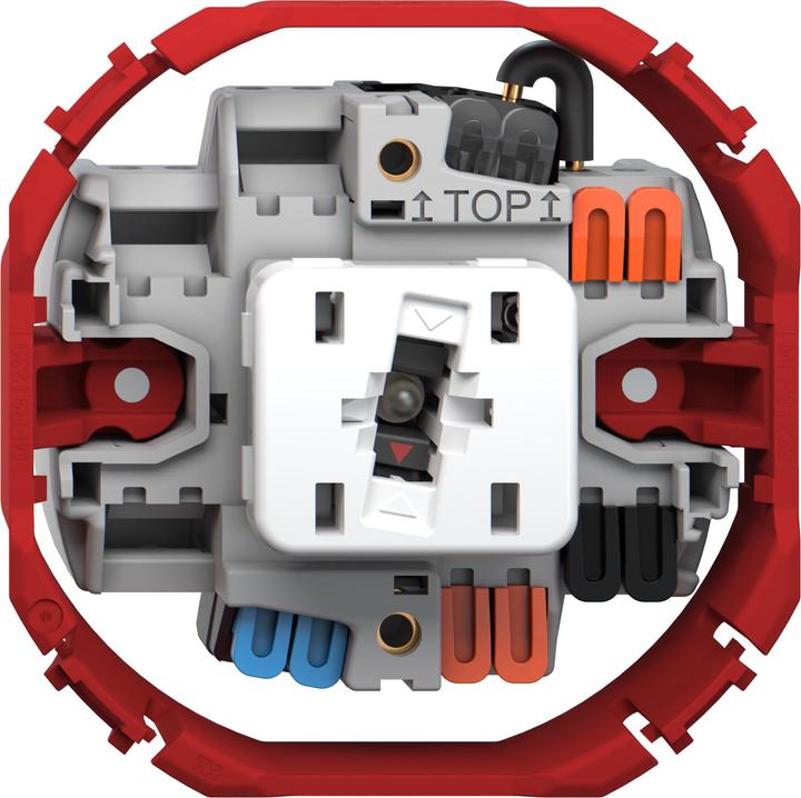 Produktbild Feller Druckschalter mit LED rot, KS /Sch 3, Edizio.Liv