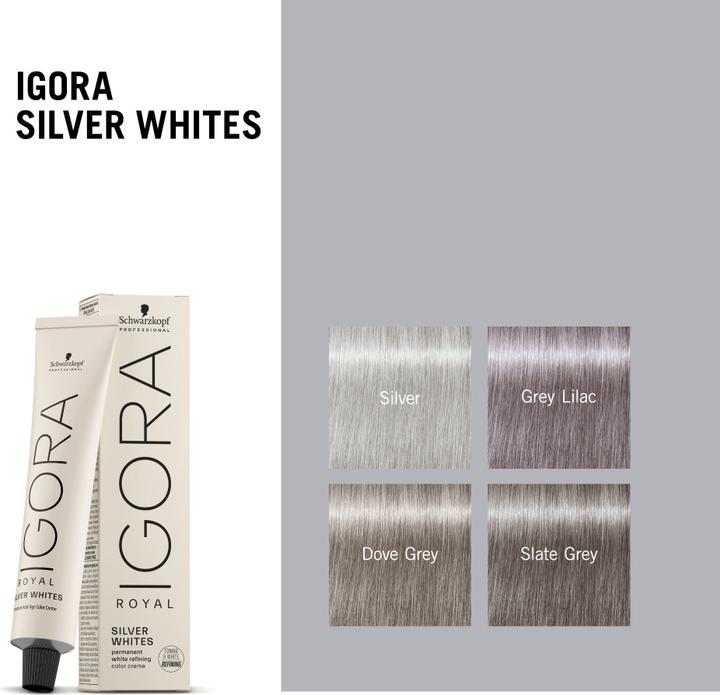 Image du produit Schwarzkopf Silverwhite Slate Grey Igora Royal Absolutes (Gris ardoise)