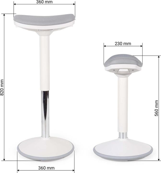 Actual product image Wiltec Sit & stand stool