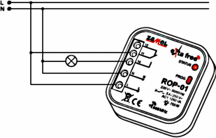 Actual product image Zamel 1-channel radio receiver with 5 operating modes ROP-01