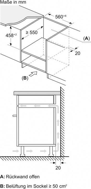 Produktbild Bosch Hausgeräte CMA585GB1 Einbau Mikrowelle mit Heissluft 60x45cm 230V