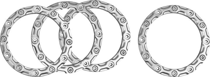 Produktbild Amewi Felgenringe silber 1:10, 4 Stück