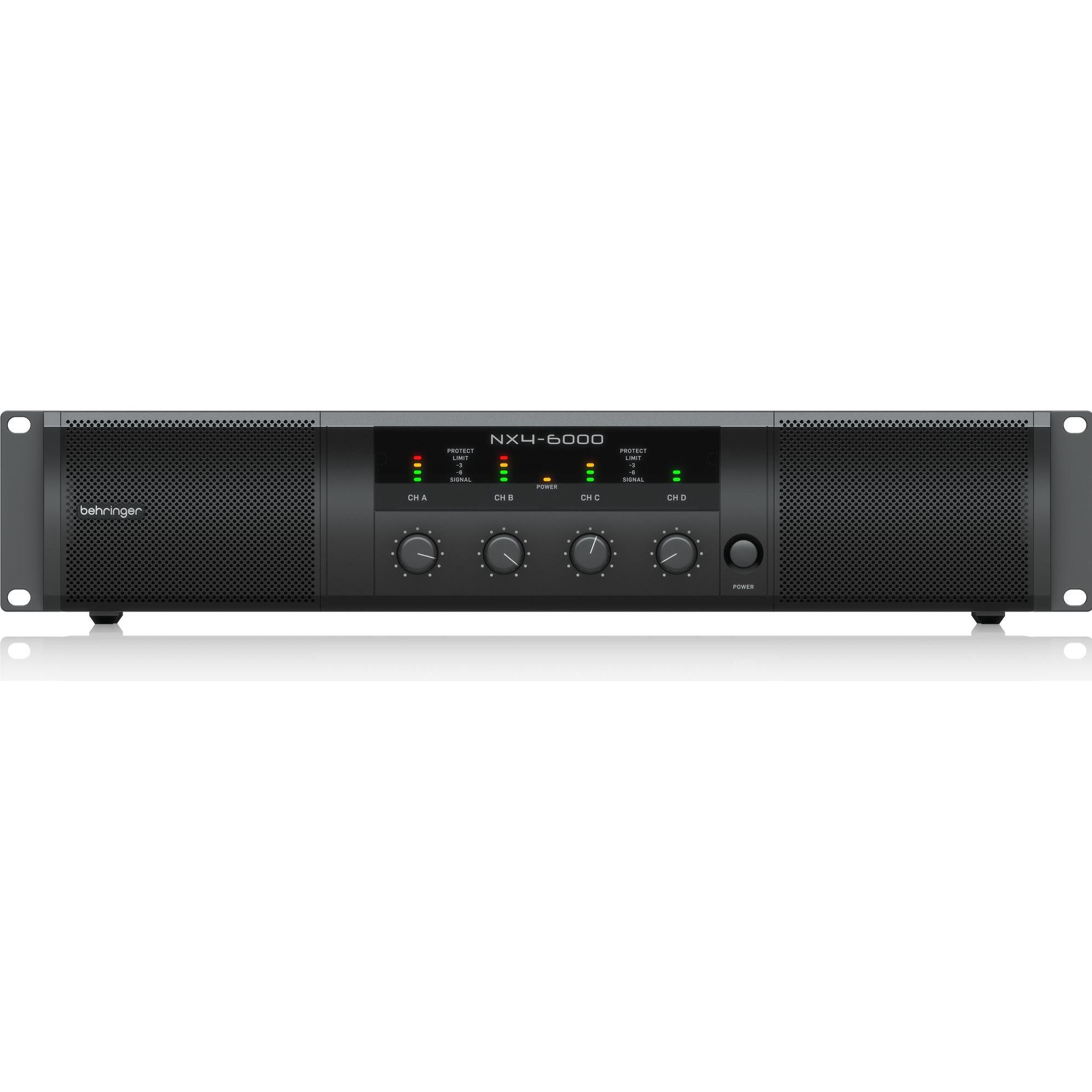 Behringer NX4-6000 (Endstufe), Stereoverstärker, Schwarz