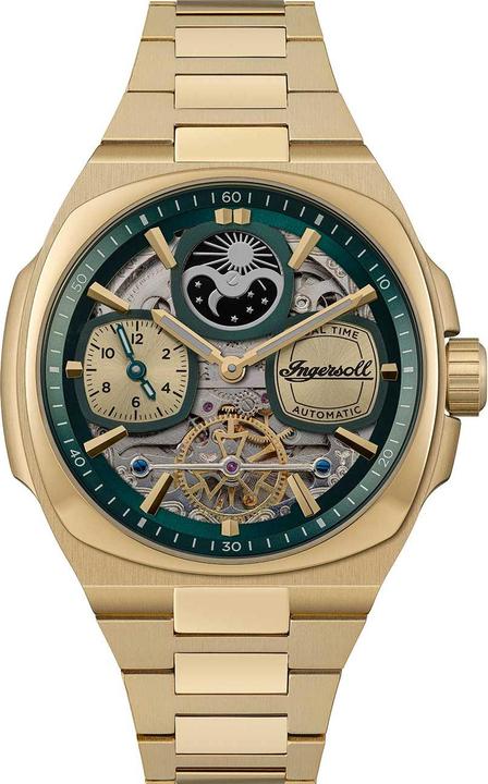 Ingersoll 1892 L'esprit (Horloge à phases de la lune, Montre analogique, 47 mm)