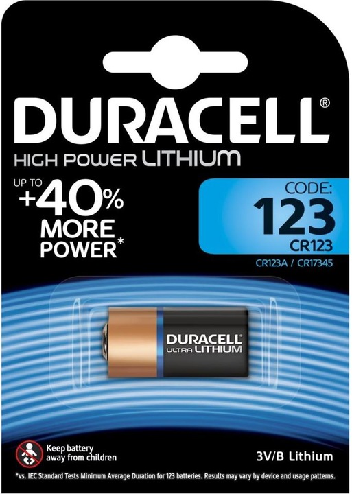 Produktbild Duracell Ultra Foto (1 Stk., CR123A, 1400 mAh)