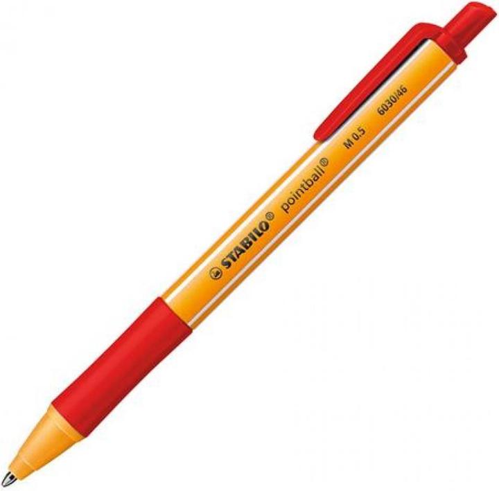 Produktbild STABILO pointball Druck-Kugelschreiber (Rot, 1 x)
