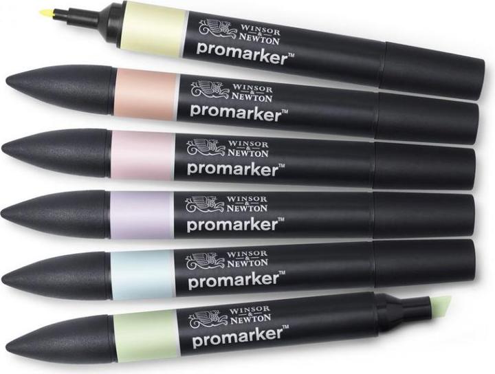 Actual product image Winsor & Newton 0290113 ProMarker, Professional Layout Marker - 2 tips, fine and wide for Zeic (6 x)