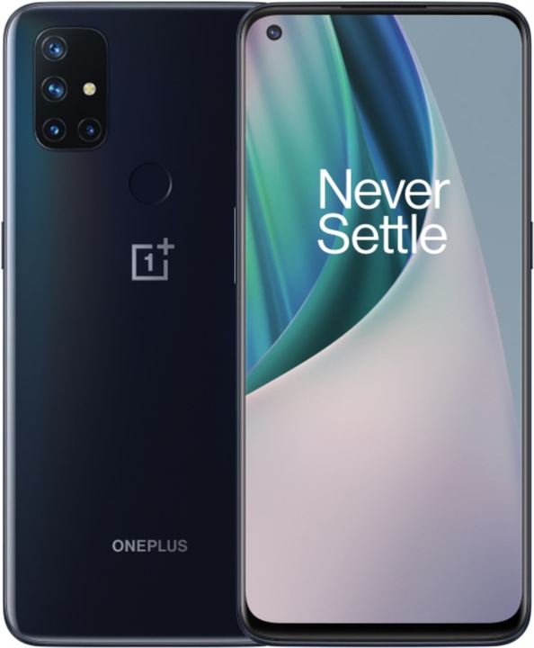 OnePlus Nord N10 (128 GB, Midnight Ice, 6.49", Hybrid Dual SIM, 64 Mpx, 5G)