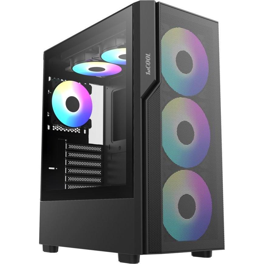 1st Cool 1stCOOL GAMER 5, case ATX, 3x ventola ARGB, USB3.0, USB-C, nero (ATX), Case PC, Nero