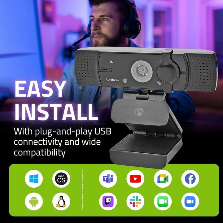 Produktbild Nedis WCAM120BK (8.30 Mpx)