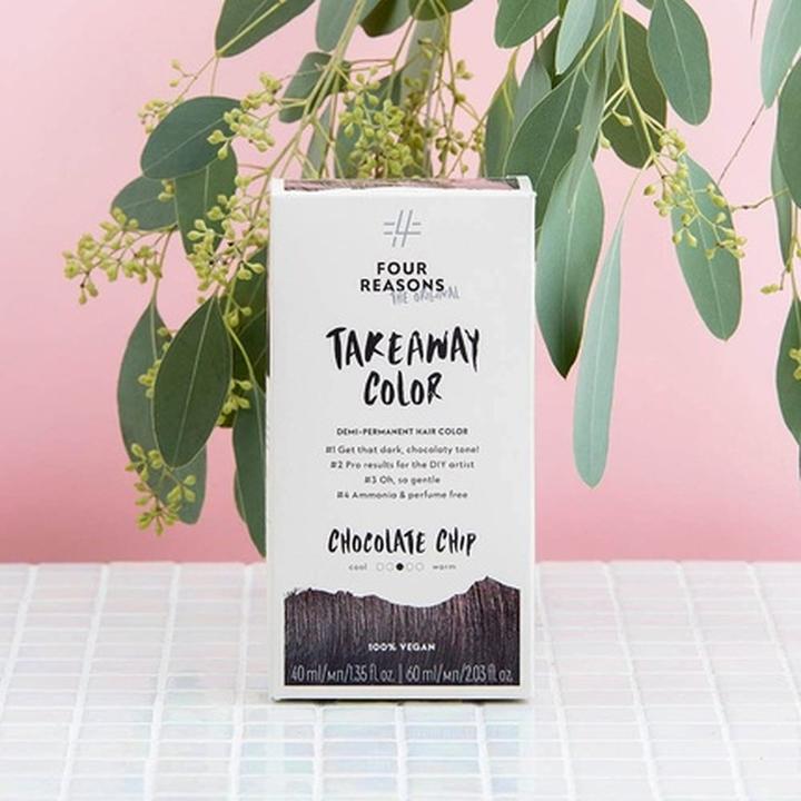 Actual product image Four Reasons Original Takeaway Color Chocolate Chip 4.7 Dark Chocolate Brown Demi-Permanent Hair Col (4.7 Dark chocolate brown)