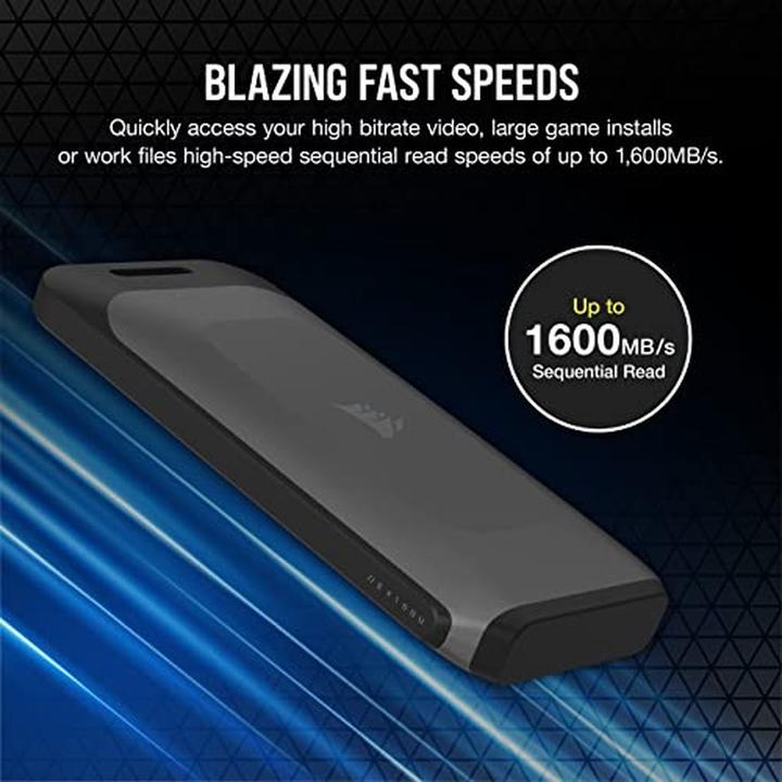 Productafbeelding Corsair EX100U 2TB draagbare USB-opslag (2 TB)