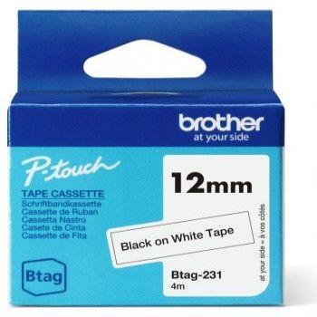 Actual product image Brother BTAG231 (1.20 cm, Black, White)