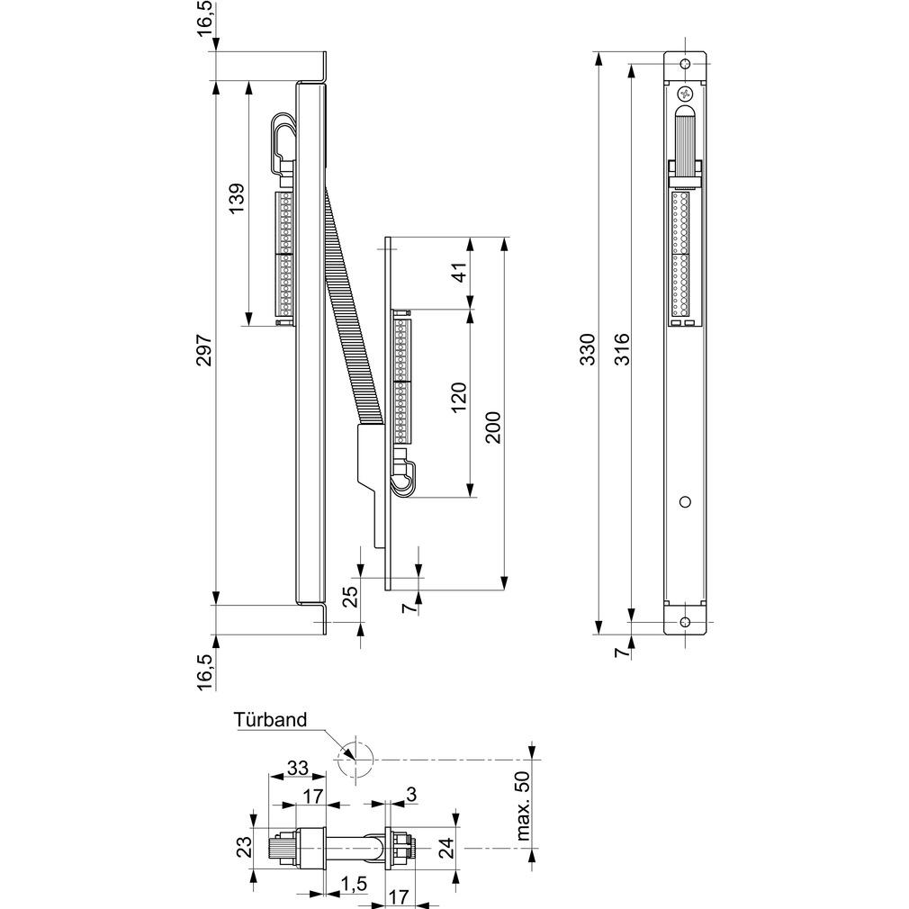 Thumbnail - MSL Kabelübergänge verdeckt KÜ 10314-34-----00, Kabel Zubehör