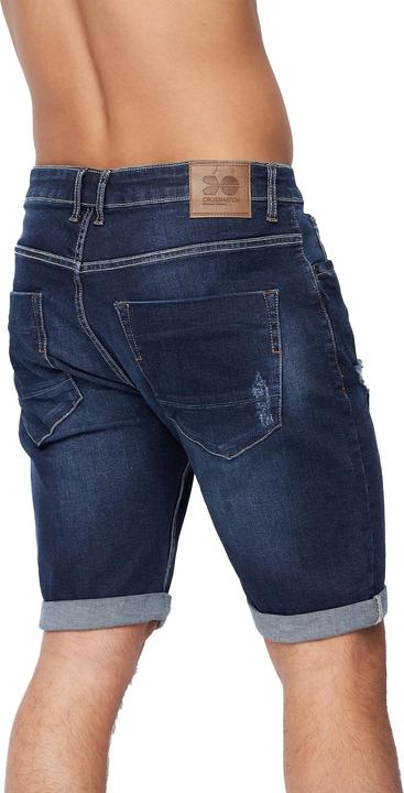 Actual product image Crosshatch Mens Riptrey Abraised Denim Shorts (30)