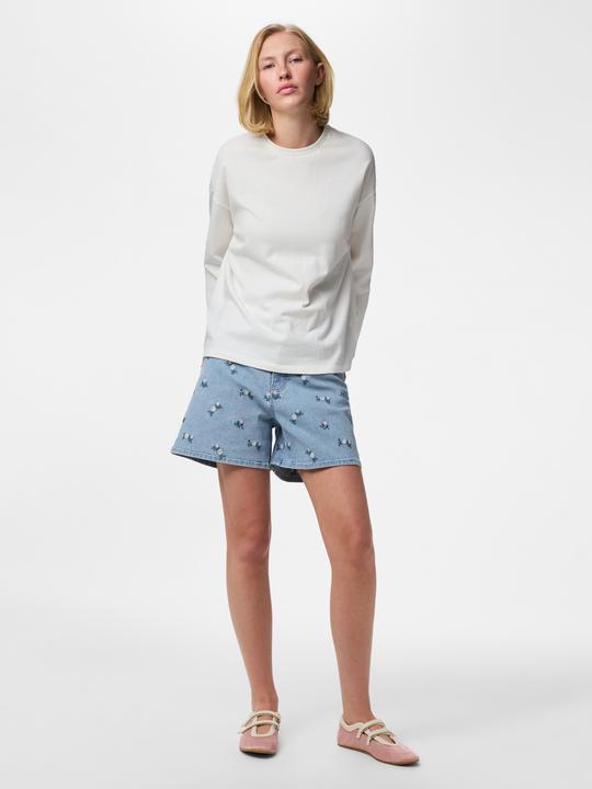 Image du produit Pieces Pcflora Hw Denim Emb Shorts Noos (M)