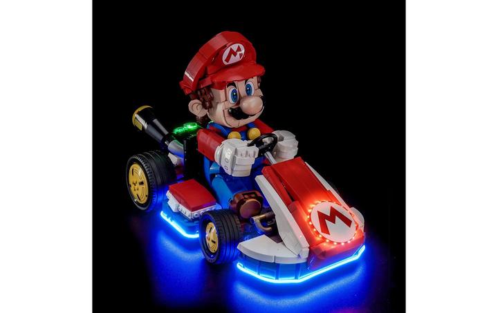 BrickBling LED Licht Set für LEGO Mario Kart: Mario & Standard-Kart (72037) inkl. Fernbedienung