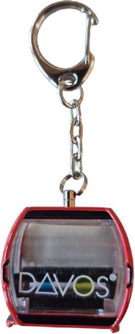 Actual product image Jägerndorfer Key fob red Davos Omega-IV, metal