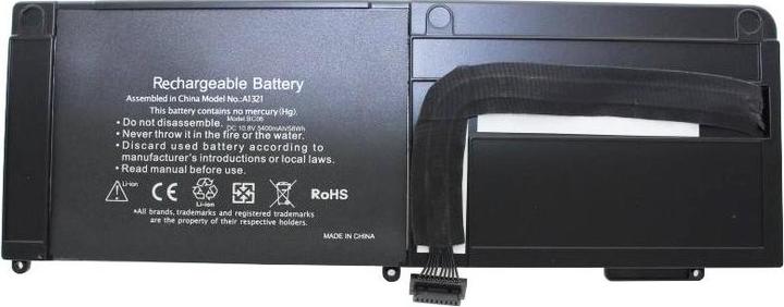 Actual product image AccuCell A1321, A1382, A1286, MB985, MB986, MC118, MC371, MC372, MC373 for Apple (6 cubicles, 5600 mAh)