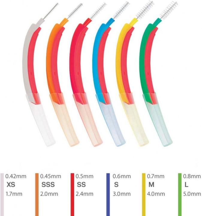 Produktbild Edel + White Interdentalbürsten S 0.6mm 6 Stk. (6 x, 0.60 mm)