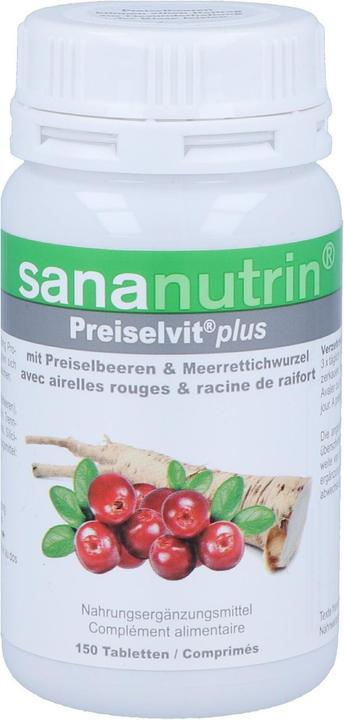 Image du produit Sananutrin Preiselvit plus comprimé (150 pièce(s), Cachets, 105 g)