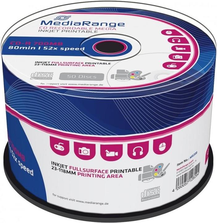 Image du produit MediaRange Cd-R (50x)