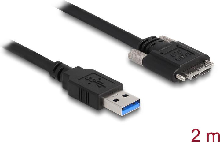 Produktbild Delock USB 3.0-Kabel USB A - Micro-USB B 2 m (2 m, USB 3.2 Gen 1)