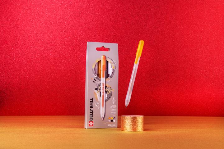 Immagine prodotto Sakura Roller Gelly Clicker (argento chiaro, Argento scuro, Bianco, Nero, Oro, Rame, 6x)