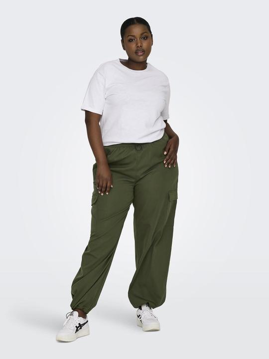 Produktbild Only Normal geschnitten Mittlere Taille Gummizug Elastische Bündchen Cargohose Cargo-Hose (46)