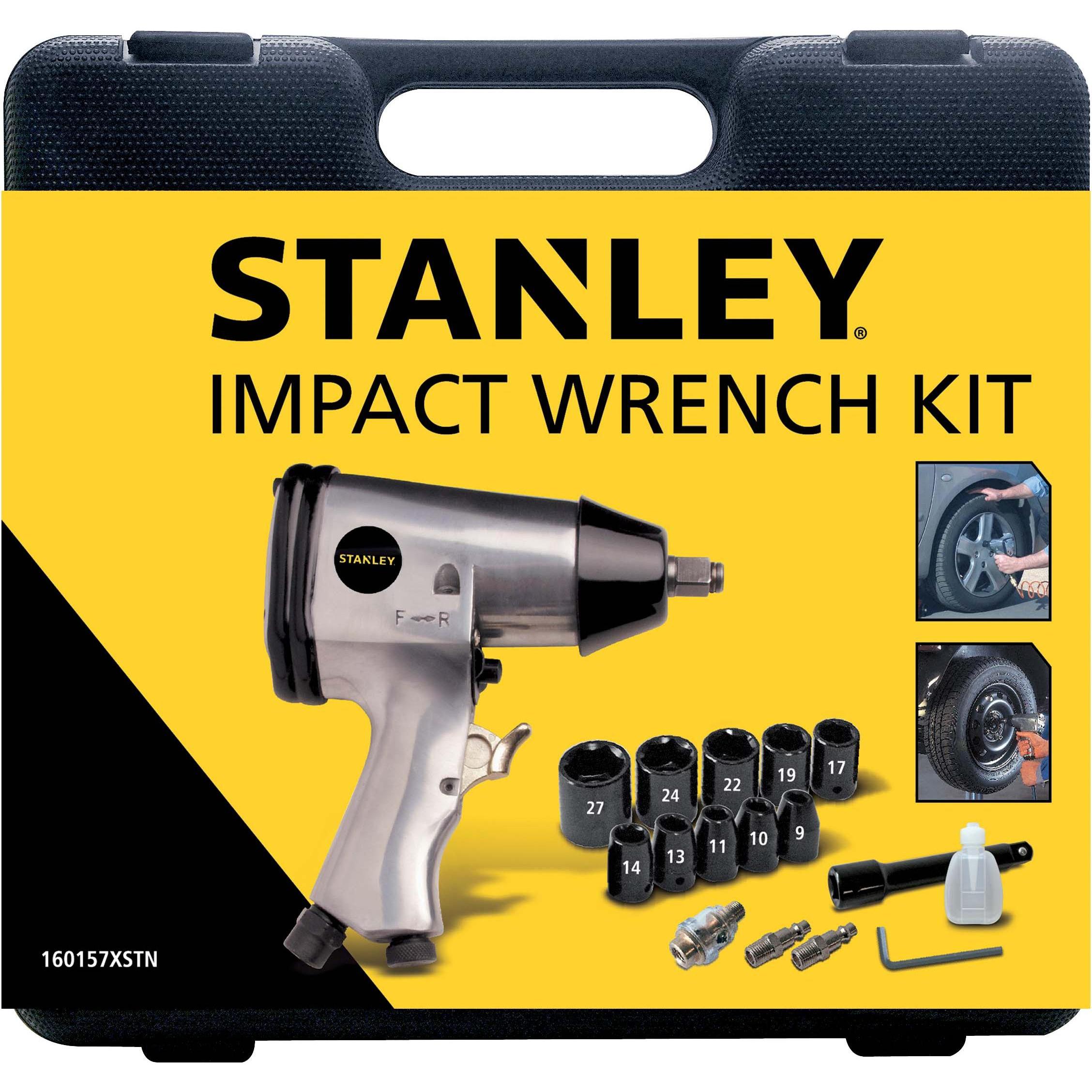 Stanley, Bohrmaschine + Akkuschrauber, Schlagschrauber Set (Akkubetrieb)