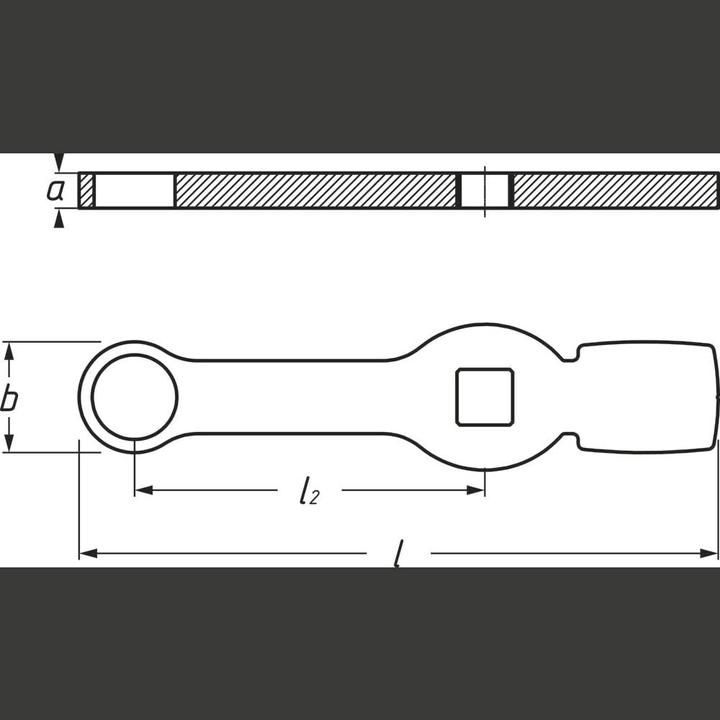 Produktbild HAZET Schlag-Ringschlüssel ∙ Doppelsechskant ∙ mit 2 Schlagflächen 2872SZ-27 ∙ Vierkant20 mm (3/4 Z… (27 mm)