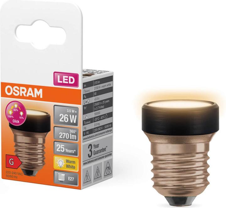 Produktbild Ledvance OSR FLAT 3,5W E27 2700K 3f dim (E27, 1x)