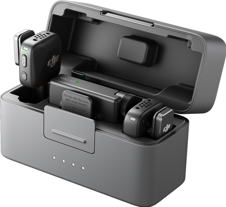 Actual product image DJI Mic Mini (2 TX 1 RX Charging Case)