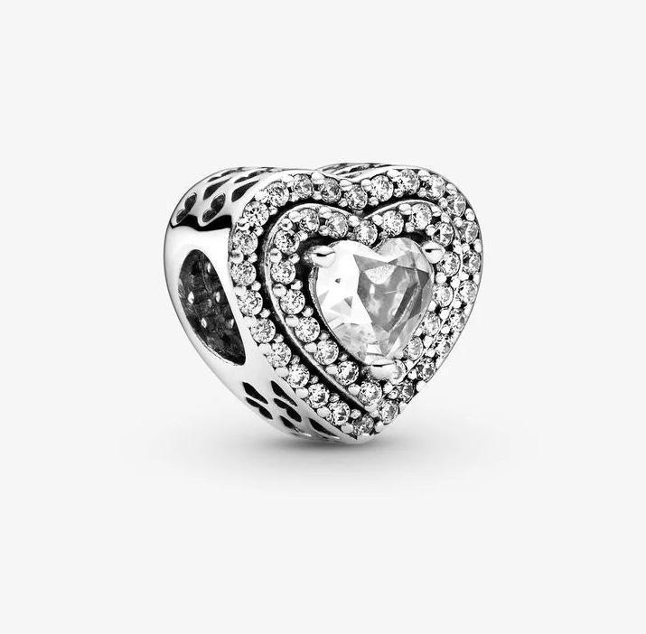 Produktbild Pandora Funkelnde nivellierte Herzen Charms/Beads (Sterling Silber 925)