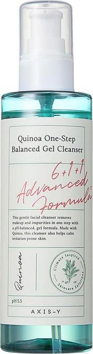 Axis-Y Quinoa One Step Balanced Gel Cleanser Balancing Face Wash 180Ml (Cleansing gel, 180 ml)