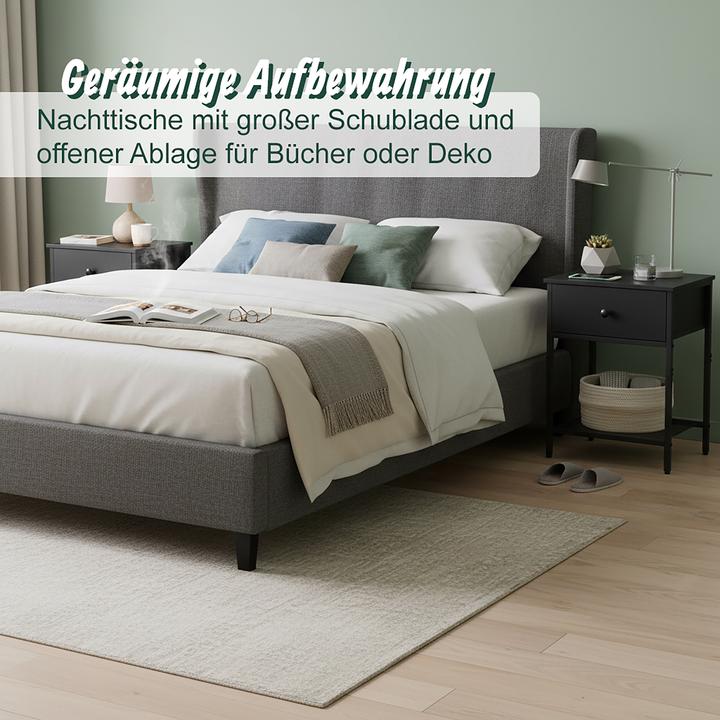 Immagine prodotto Relaxdays 2x Nachttisch (40 x 30 x 55 cm)